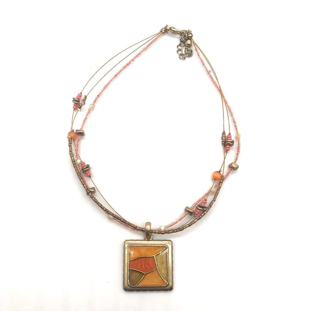 Kenneth Cole Necklace w/ Art Deco Pendant